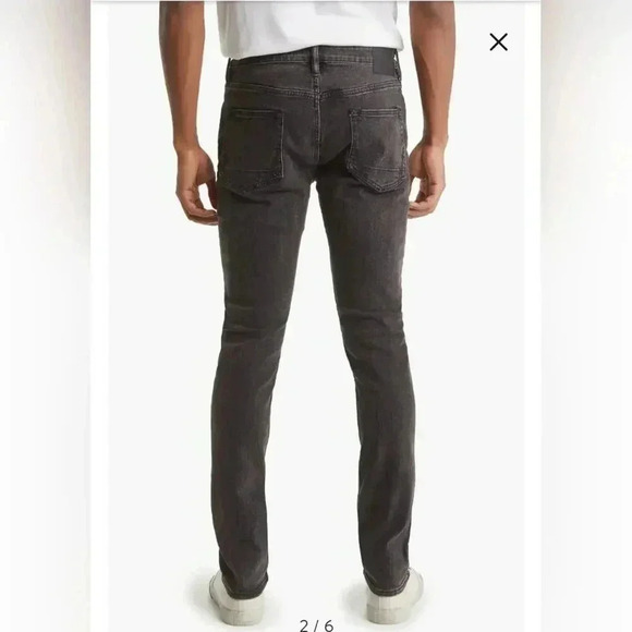 All Saints Cigarette Stretch Cotton Blend Men Jeans - Picture 2 of 10